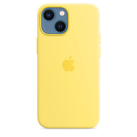 Чехол LUX Silicone Case на iPhone 13 Lemon zest with MagSafe